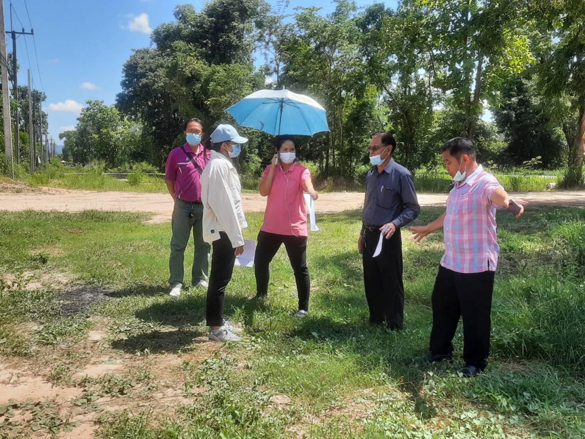 สำรวจพื้นที่โครงการปรับภูมิทัศน์สำนักงาน อบต.อุดมทรัพย์ และในพื้นที่ ต.อุดมทรัพย์