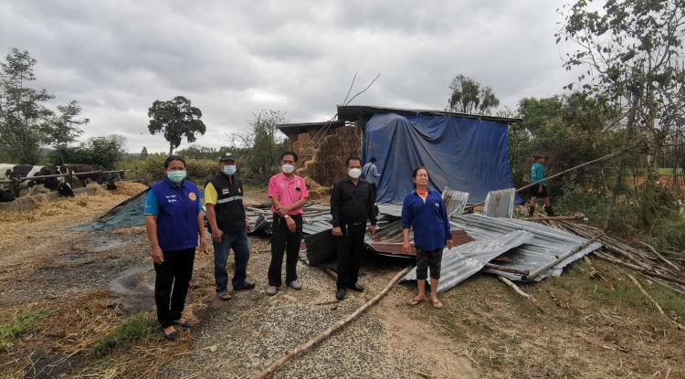 ลงพื้นที่สำรวจและประเมินความเสียหายจากวาตภัย