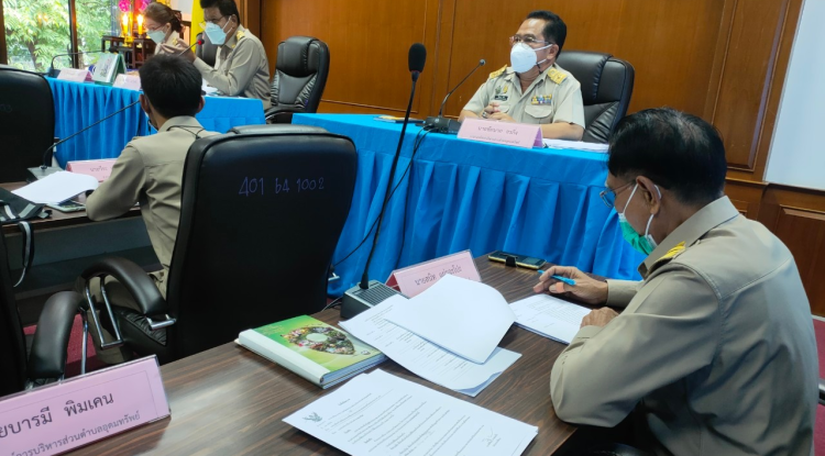 การประชุมสภาองค์การบริหารส่วนตำบลอุดมทรัพย์ สมัยสามัญ สมัยที่ 2 ครั้งที่ 1 ประจำปี 2565 ณ ห้องประชุมสภาองค์การบริหารส่วนตำบลอุดมทรัพย์ (ชั้น 2)