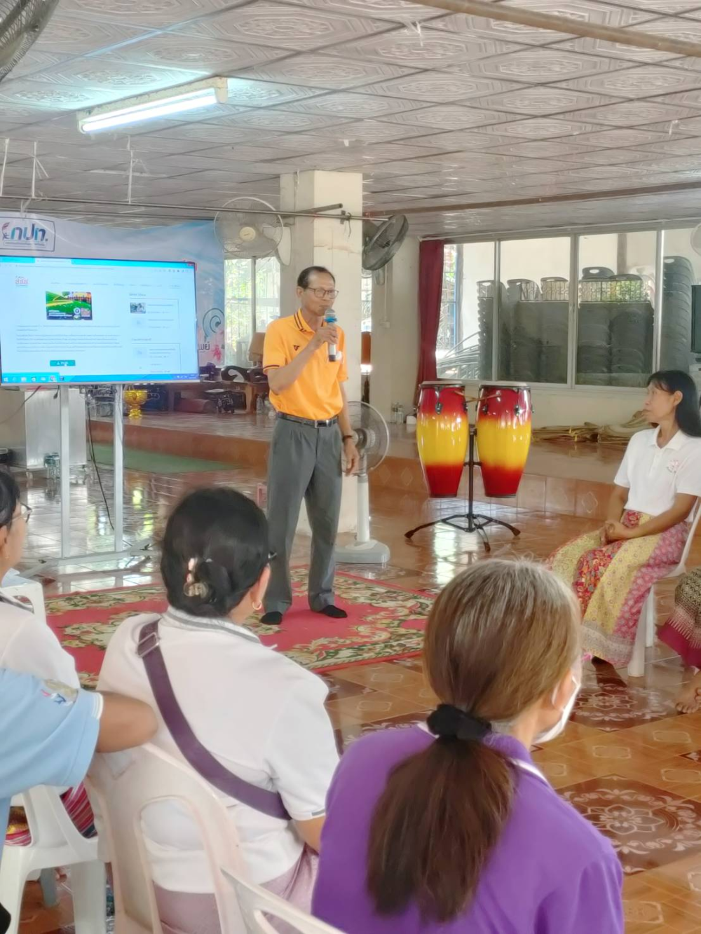 กิจกรรมโครงการอบรมพัฒนาระบบการดูแลผู้สูงอายุและพัฒนาคุณภาพชีวิต  โรงเรียนผู้สูงอายุอุดมทรัพย์บุญวัฒน์ ณ วัดศิริมังคลาราม (วัดโนนเหลื่อม) ตำบลอุดมทรัพย์ อำเภอวังน้ำเขียว จังหวัดนครราชสีมา