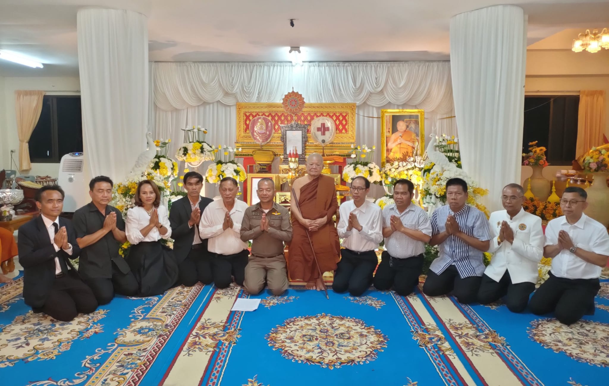 ร่วมพิธีบำเพ็ญกุศลศพท่านพระครูประโชติสังฆกิจ (จำรัส นาคเกษม) อดีตรองเจ้าคณะอำเภอวังน้ำเขียว/อดีตเจ้าอาวาสวัดศิริมังคลาราม คืนที่ 7