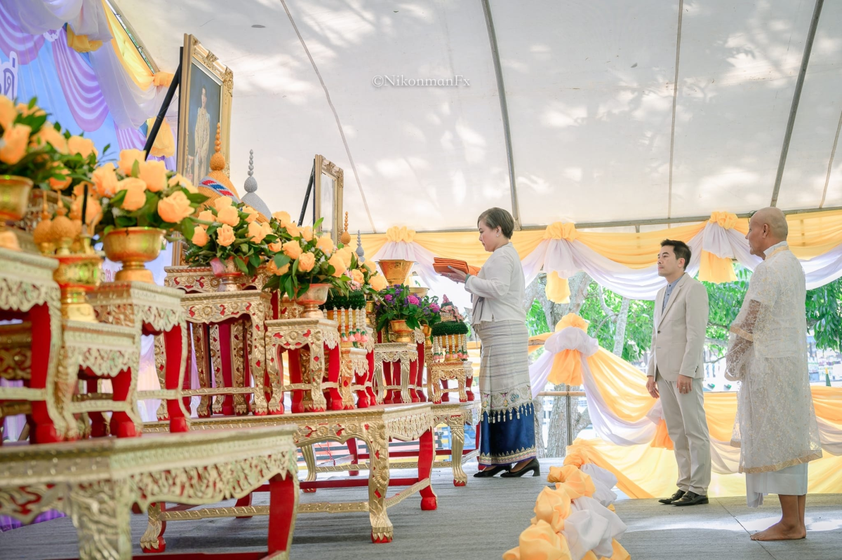 ร่วมพิธีในโครงการอุปสมบทหมู่ถวายพระราชกุศล แด่พระบาทสมเด็จพระบรมชนกาธิเบศร มหาภูมิพลอดุลยเดชมหาราช บรมนาถบพิตร อำเภอวังน้ำเขียว ครั้งที่ 19