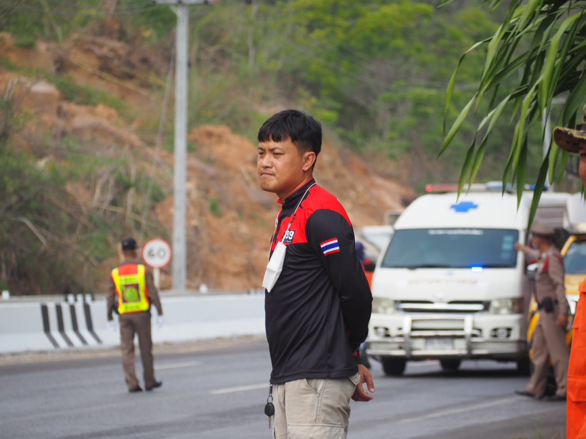  ร่วมซักซ้อมแผนเผชิญเหตุ กรณีเกิดอุบัติเหตุฉุกเฉินบนท้องถนน ช่วงเทศกาลสงกรานต์ ประจำปี 2566  โดย สภ.อุดมทรัพย์