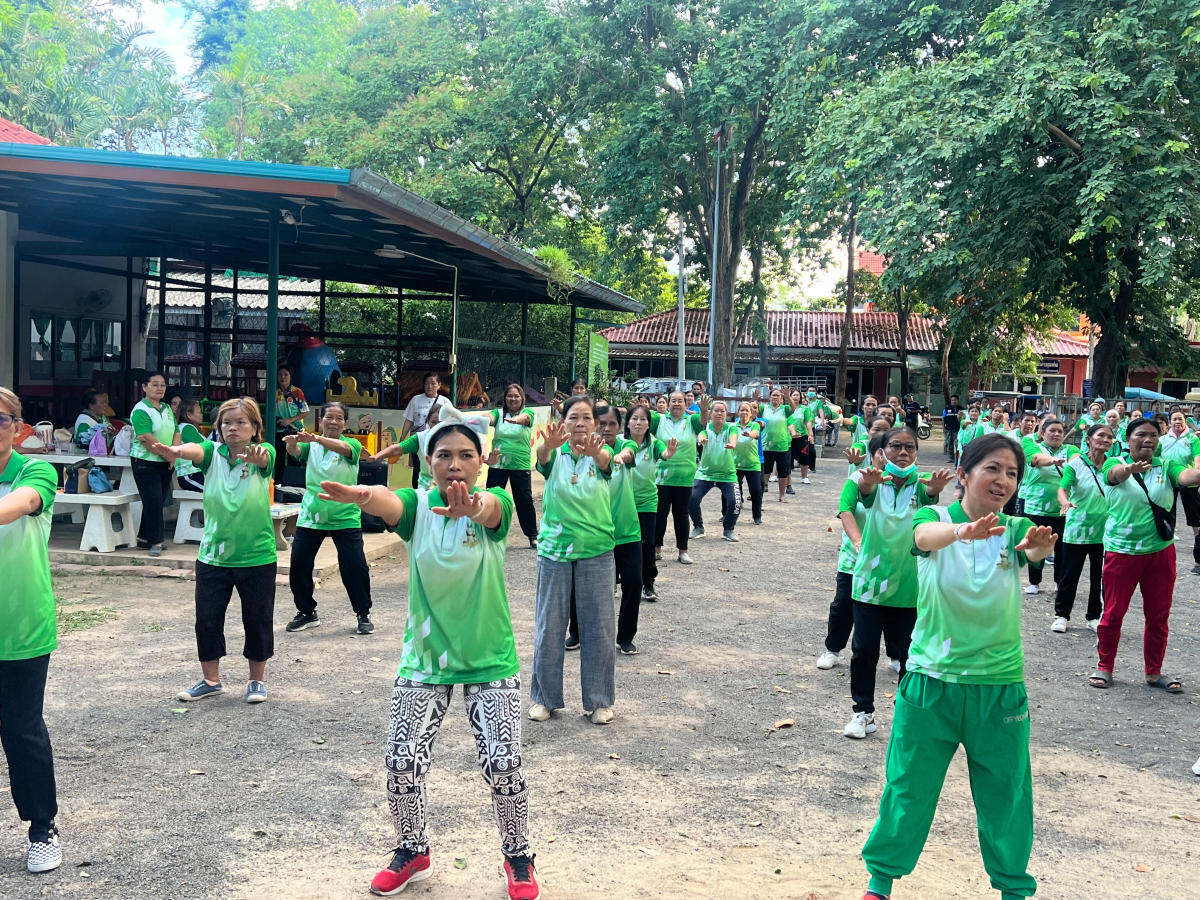 โครงการส่งเสริมการออกกำลังกาย (แอโรบิคเพื่อสุขภาพ) ระหว่างวันที่ 29 มีนาคม 2567  ถึง 7 มิถุนายน 2567