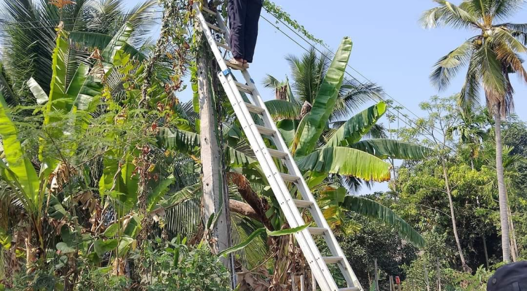 ตรวจสอบ/แก้ไขปรับปรุงและซ่อมแซมไฟฟ้าส่องสว่างภายในหมู่บ้านห้วยพรหม หมู่ที่ 8 