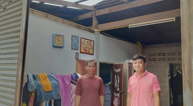 สำรวจและประเมินความเสียหายของผู้ที่ประสบสาธารณภัยเนื่องจากเกิดพายุฤดูร้อน