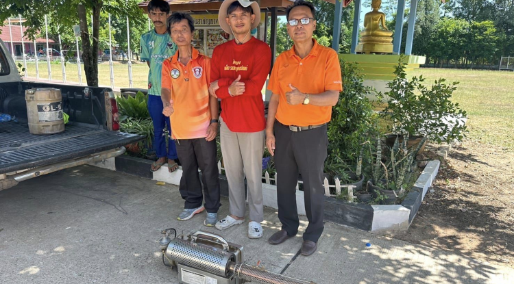 ออกฉีดพ่นหมอกควันภายในสถานศึกษาในพื้นที่ตำบลอุดมทรัพย์ จำนวน 8 โรงเรียน ในโครงการป้องกันและควบคุมโรคไข้เลือดออก ประจำปี 2567