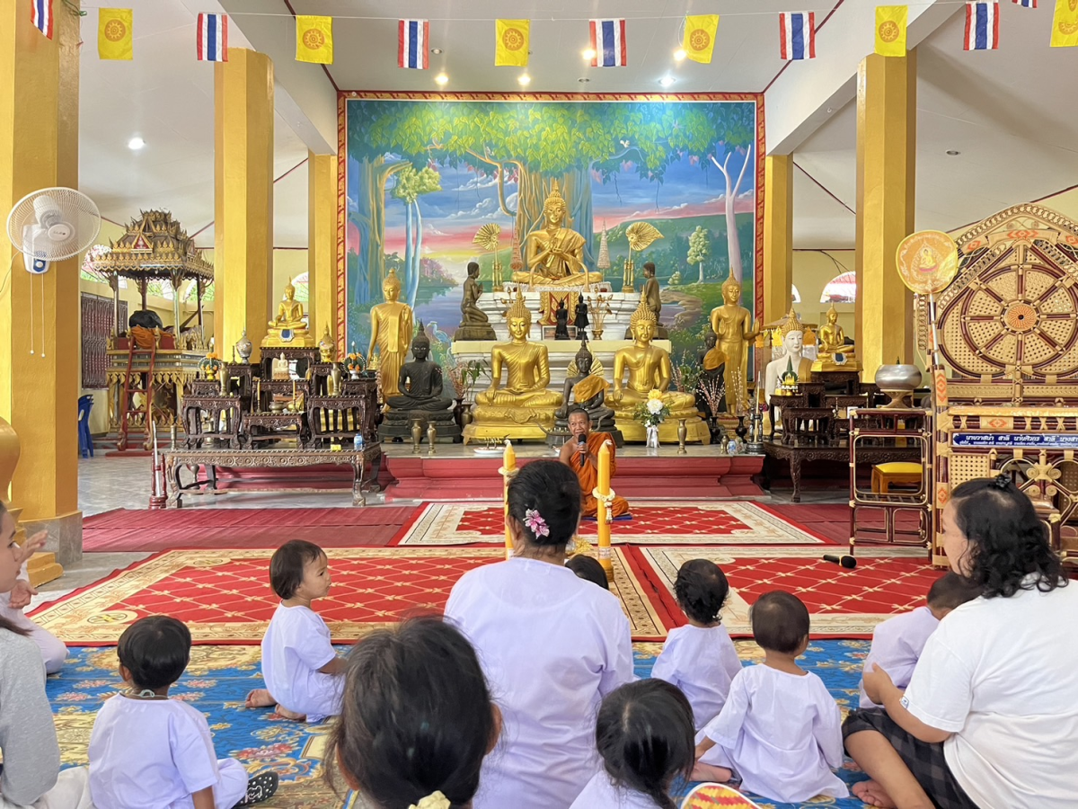 กิจกรรมในโครงการวันอาสาฬหบูชาและวันเข้าพรรษา โดยศูนย์พัฒนาเด็กเล็กในสังกัด จำนวน 4 ศูนย์