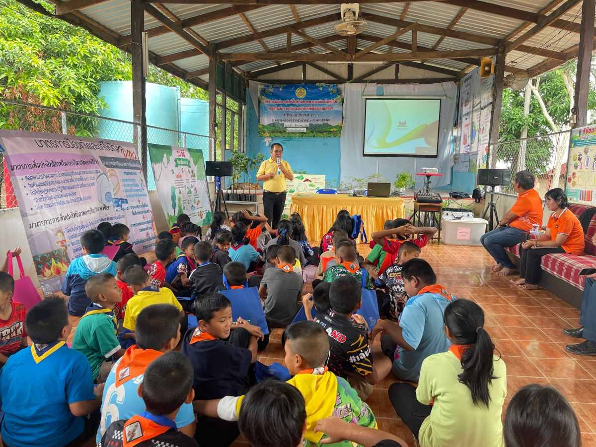 ประธานเปิดและร่วมกิจกรรมในโครงการส่งเสริม อนุรักษ์ ฟื้นฟูทรัพยากรธรรมชาติและสิ่งเเวดล้อม แหล่งท่องเที่ยว และปรับปรุงภูมิทัศน์ในพื้นที่ตำบลอุดมทรัพย์ ประจำปีงบประมาณ พ.ศ.2567 ณ โรงเรียนบ้านซับเต่า