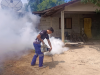 การดำเนินการฉีดพ่นหมอกควันป้องกันและควบคุมโรคไข้เลือดออก บ้านซับพลู หมู่ที่ 16