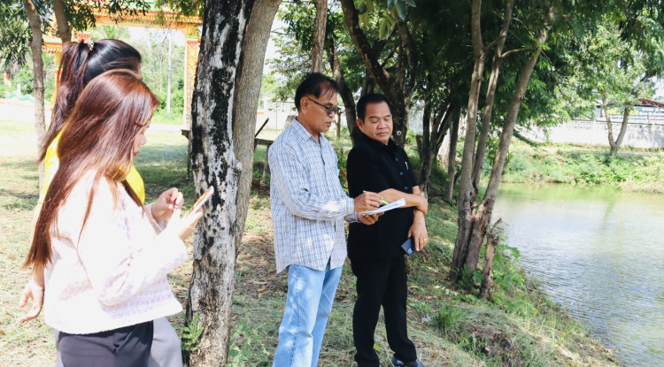 ปรับภูมิทัศน์เตรียมสถานที่จัดงานวันลอยกระทง ปี 2567