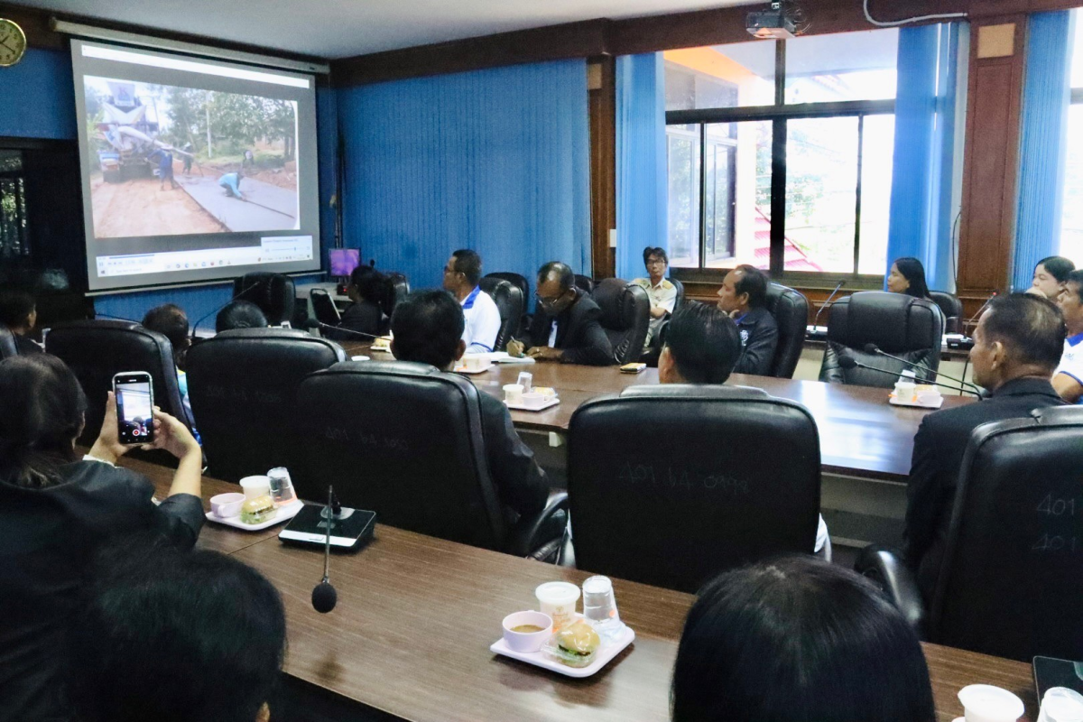  ต้อนรับคณะศึกษาดูงานองค์การบริหารส่วนตำบลเจริญสุข อำเภอเฉลิมพระเกียรติ จังหวัดบุรีรัมย์ 