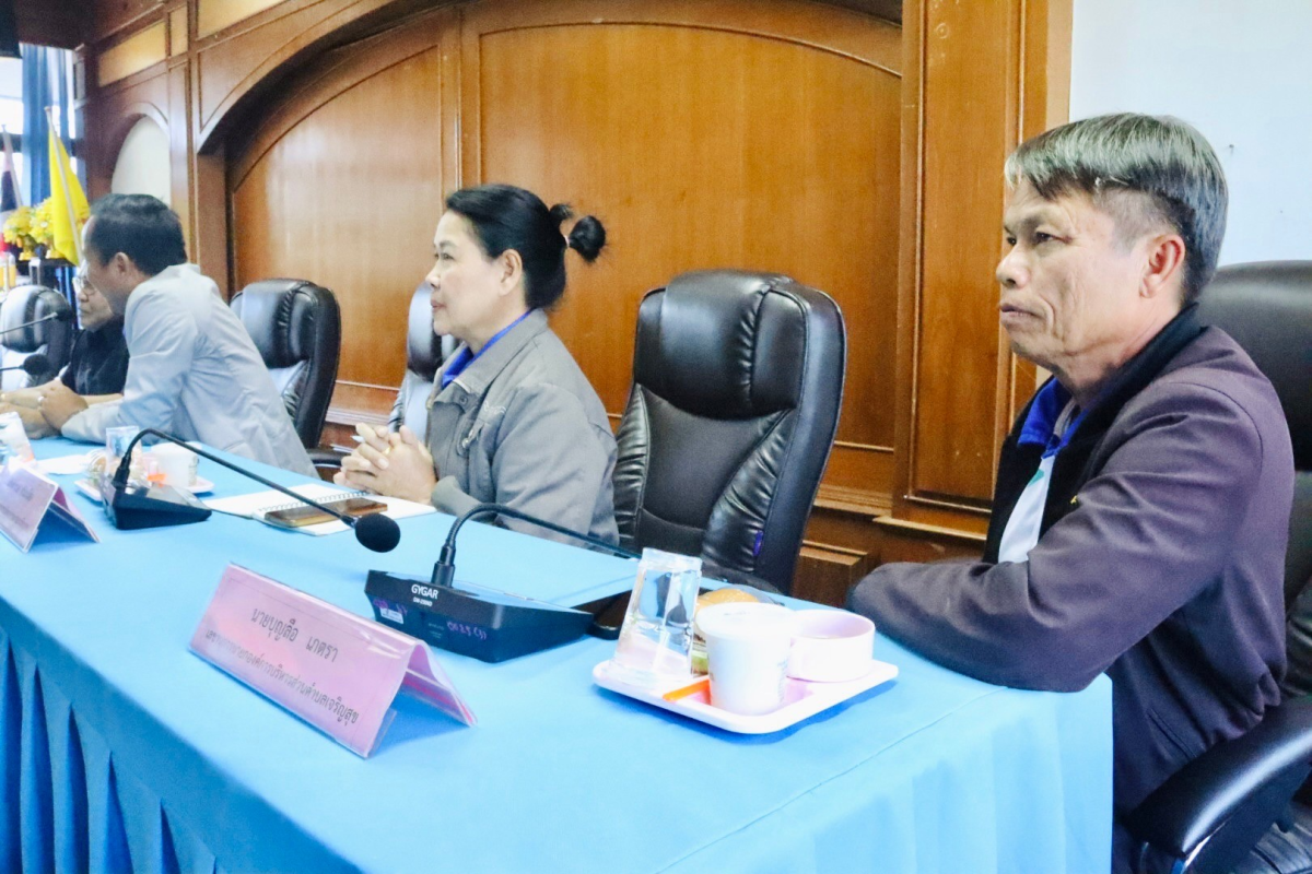 ต้อนรับคณะศึกษาดูงานองค์การบริหารส่วนตำบลเจริญสุข อำเภอเฉลิมพระเกียรติ จังหวัดบุรีรัมย์ 