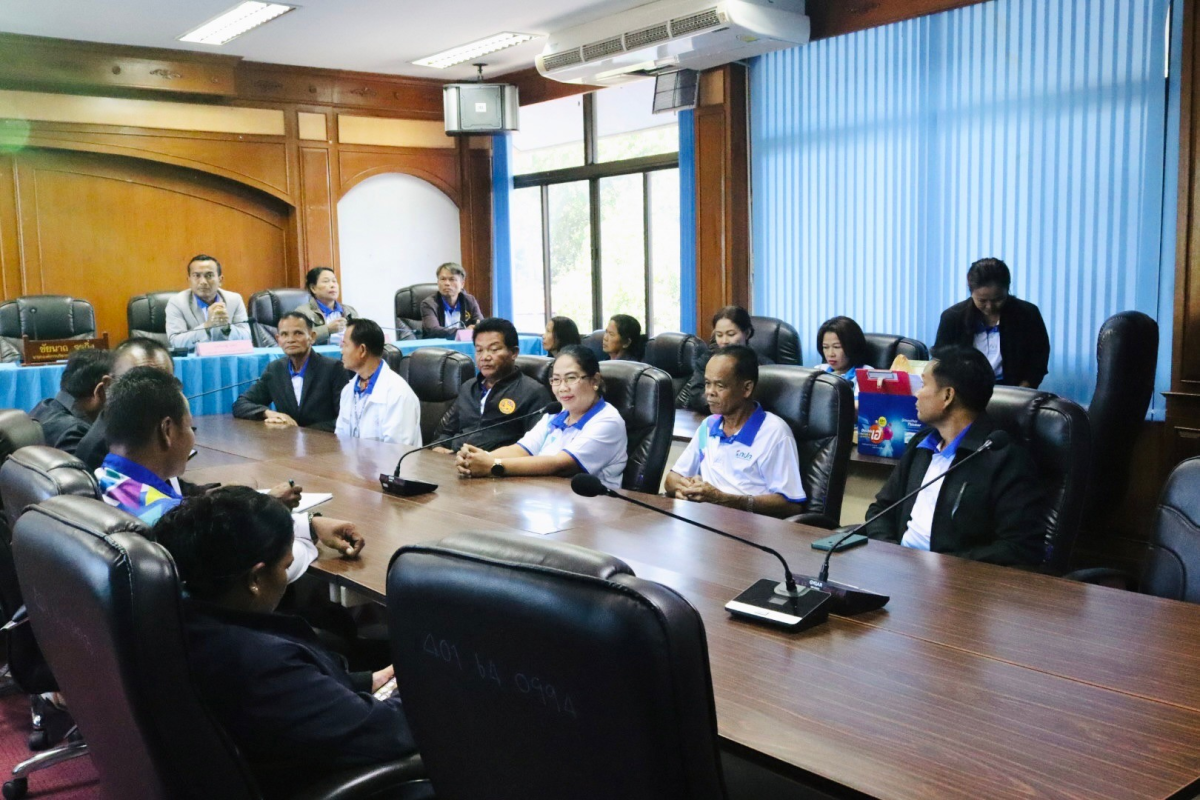  ต้อนรับคณะศึกษาดูงานองค์การบริหารส่วนตำบลเจริญสุข อำเภอเฉลิมพระเกียรติ จังหวัดบุรีรัมย์ 