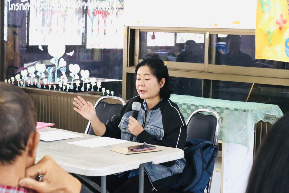 ประชุมกลุ่มศูนย์ข้าวชุมชนตำบลอุดมทรัพย์