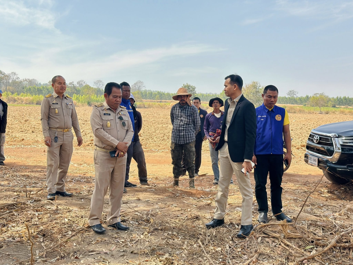 ลงพื้นที่ตรวจสอบสถานที่เตรียมการก่อสร้างหอสังเกตการณ์ระวังช้างป่า