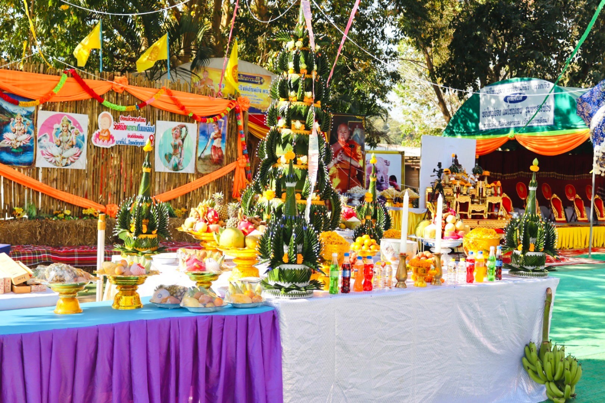 ร่วมโครงการจัดงานสืบสานประเพณีบายศรี สู่ขวัญข้าวและรับขวัญต้นกล้าวัฒนธรรม (ผู้มีบุญเกิดใหม่) ณ วัดศิริมังคลาราม (โนนเหลื่อม)