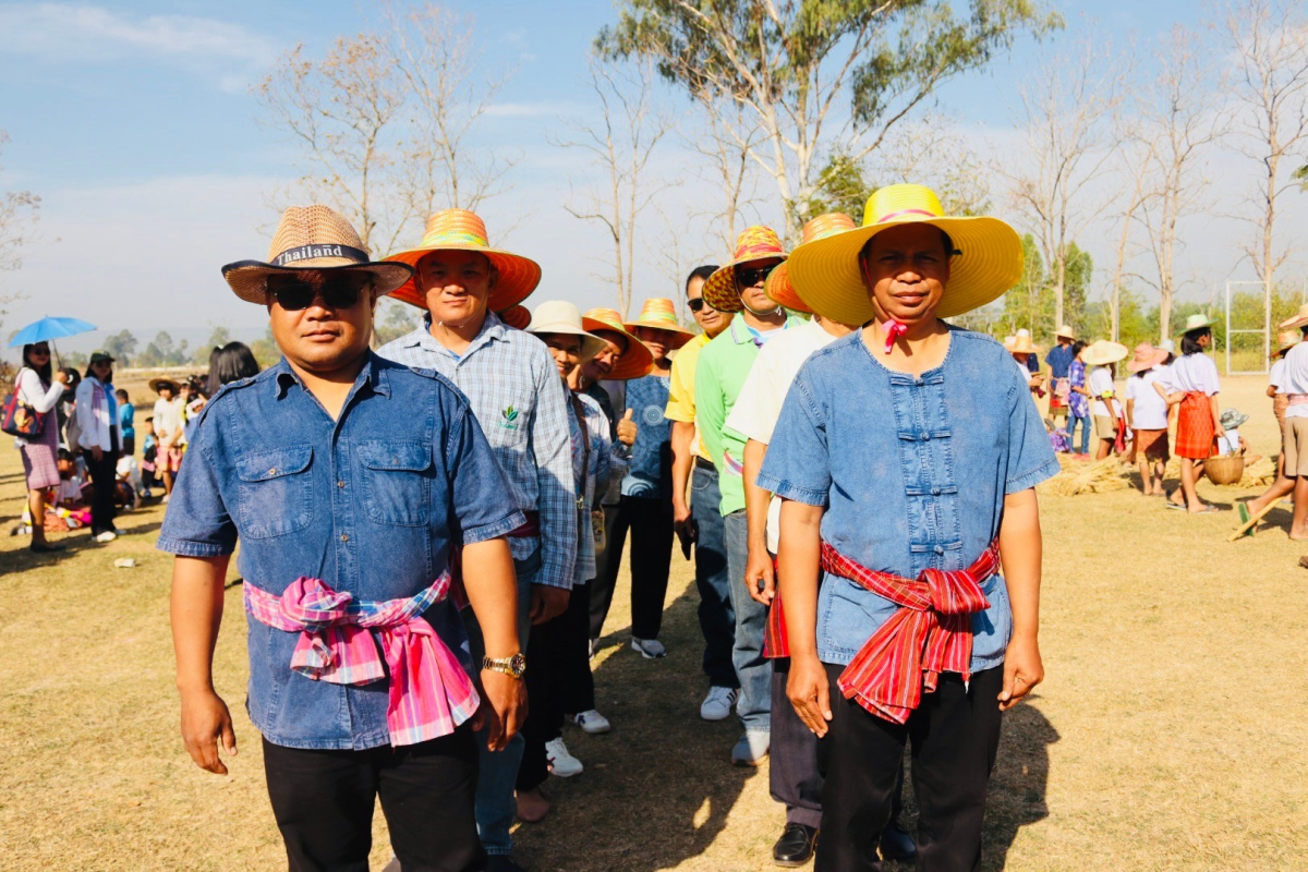 ร่วมโครงการจัดงานสืบสานประเพณีบายศรี สู่ขวัญข้าวและรับขวัญต้นกล้าวัฒนธรรม (ผู้มีบุญเกิดใหม่) ณ วัดศิริมังคลาราม (โนนเหลื่อม)