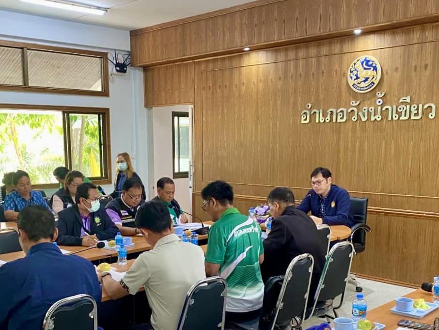 เข้าร่วมประชุมคณะทำงานตรวจสอบพื้นที่อำเภอวังน้ำเขียว จังหวัดนครราชสีมา
