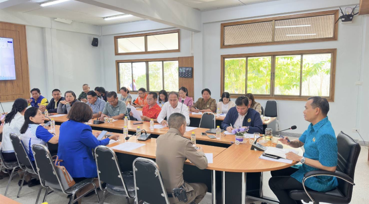 ประชุมเตรียมการจัดงานบวงสรวงอนุสาวรีย์ท่านท้าวสุรนารีอำเภอวังน้ำเขียว ประจำปี 2568