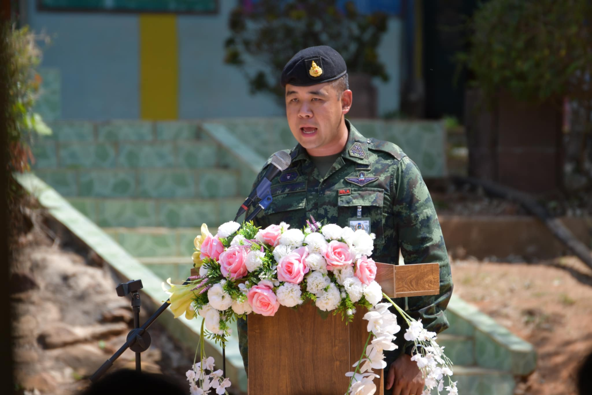 ร่วมพิธีส่งมอบอาคารอเนกประสงค์ โรงเรียนบ้านซับเต่า ใน "โครงการช่วยเหลือประชาชน" คอบร้าโกลด์ 2025