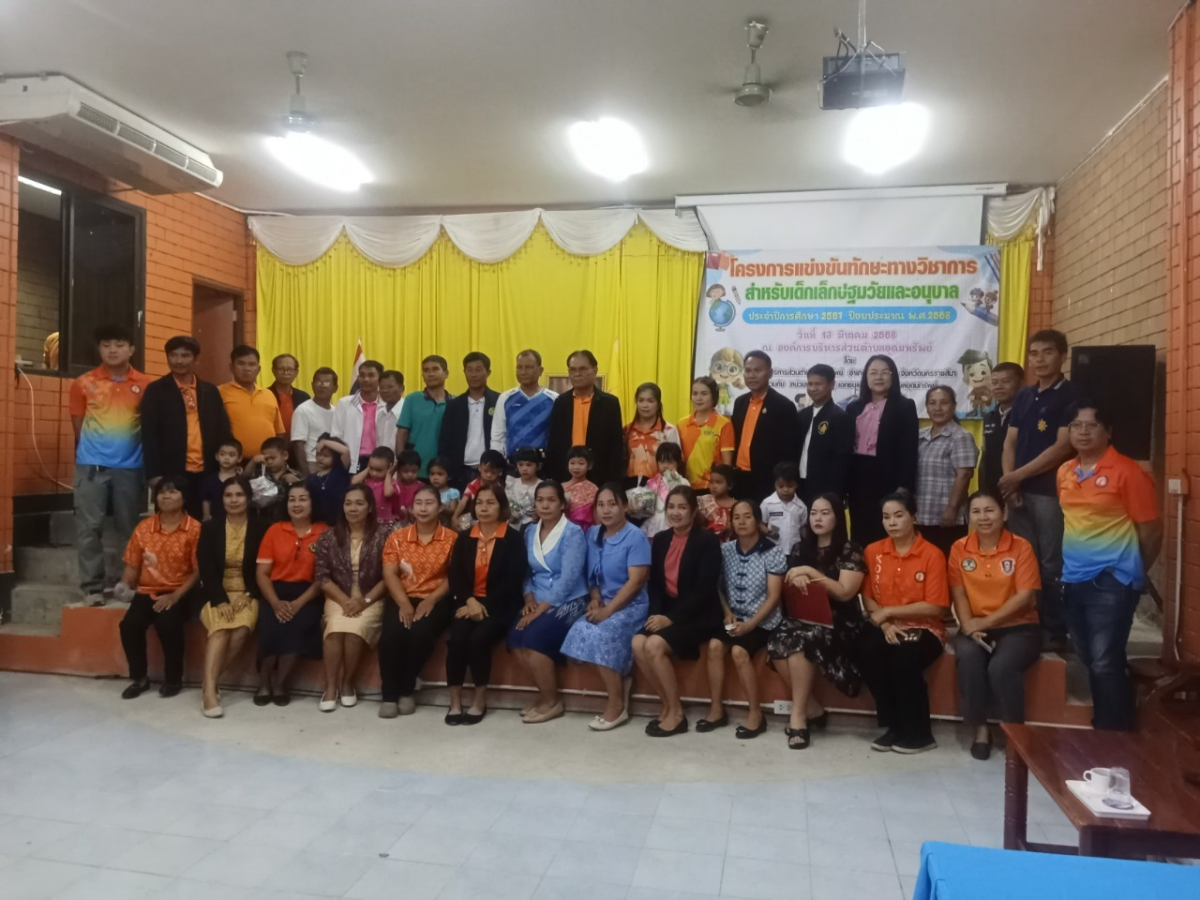 ร่วมโครงการแข่งทักษะทางวิชาการสำหรับเด็กเล็กปฐมวัยและอนุบาล ประจำปีการศึกษา 2567 ปีงบประมาณ 2568