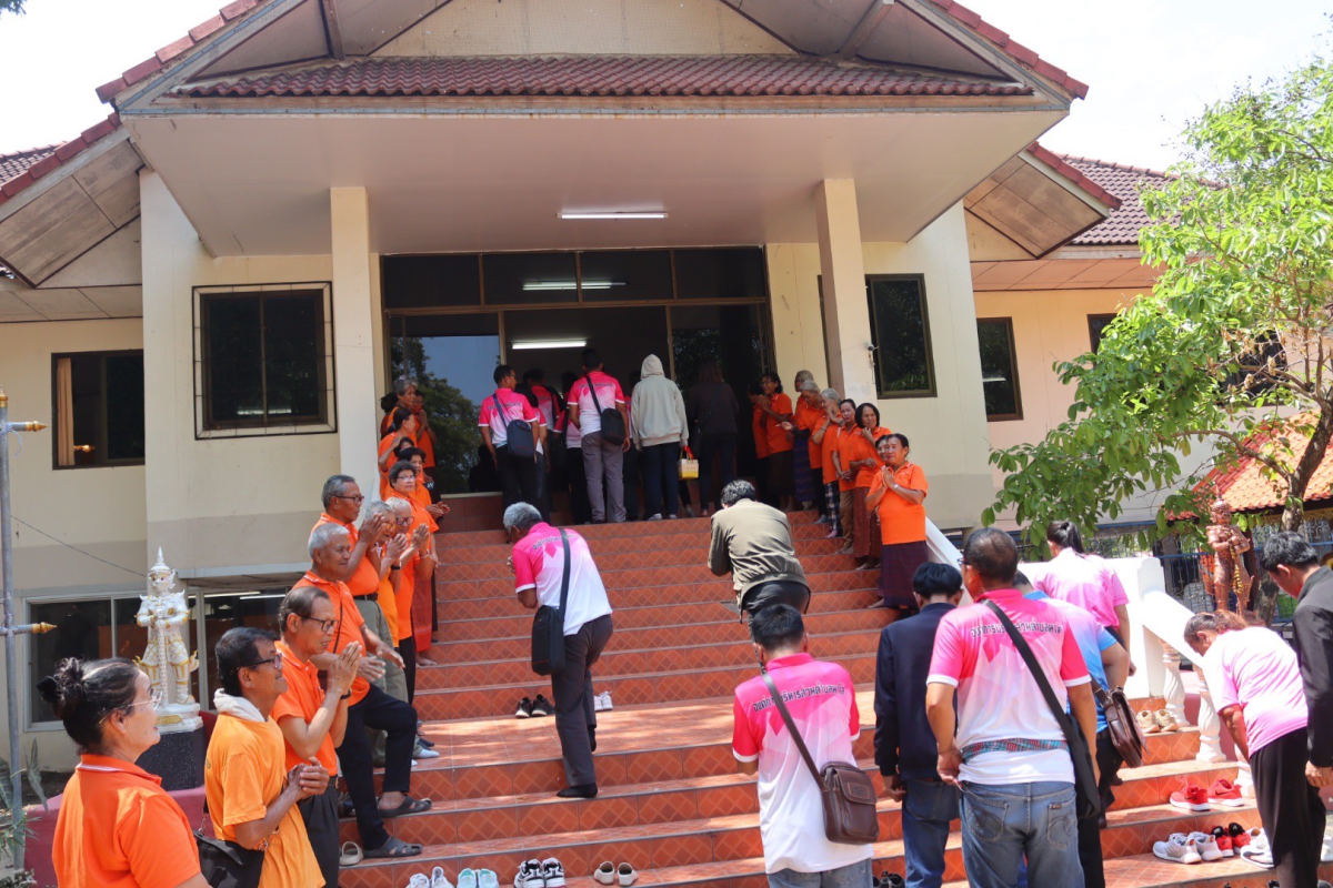  ต้อนรับคณะศึกษาดูงานจากโรงเรียนผู้สูงอายุ องค์การบริหารส่วนตำบลนาโส่ อ.กุดชุม จ.ยโสธร