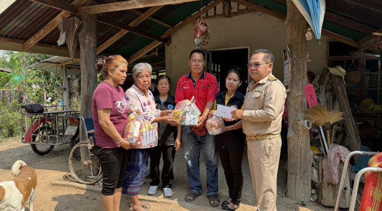 ลงพื้นที่ตรวจเยี่ยมผู้ประสบเหตุ ณ บ้านโนนศรีทอง ม.14 ต.อุดมทรัพย์ อ.วังน้ำเขียว จ.นครราชสีมา จากเหตุระเบิด