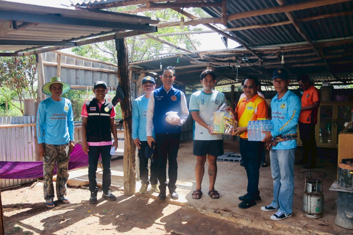 ลงพื้นที่ตรวจเยี่ยมและให้กำลังใจผู้ประสบภัยจากลมพายุวาตภัย บ้านหัวเขาทอง ม.15 และบ้านหนองโสมง ม.6 