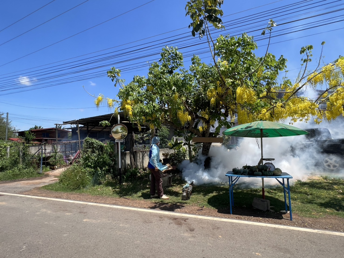 ฉีดพ่นหมอกควันป้องกันและควบคุมโรคไข้เลือด ประจำปี 2568 ครั้งที่ 3