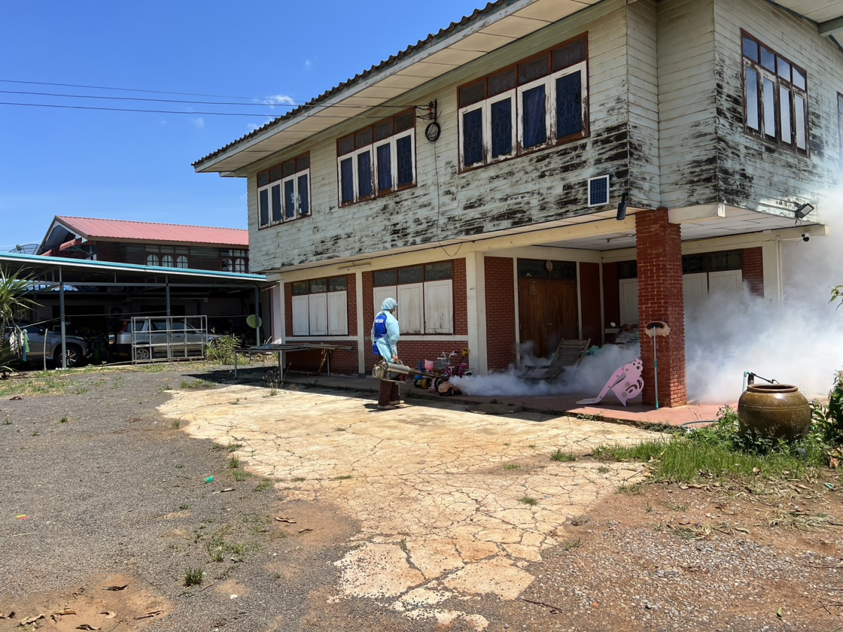 ฉีดพ่นหมอกควันป้องกันและควบคุมโรคไข้เลือด ประจำปี 2568 ครั้งที่ 3