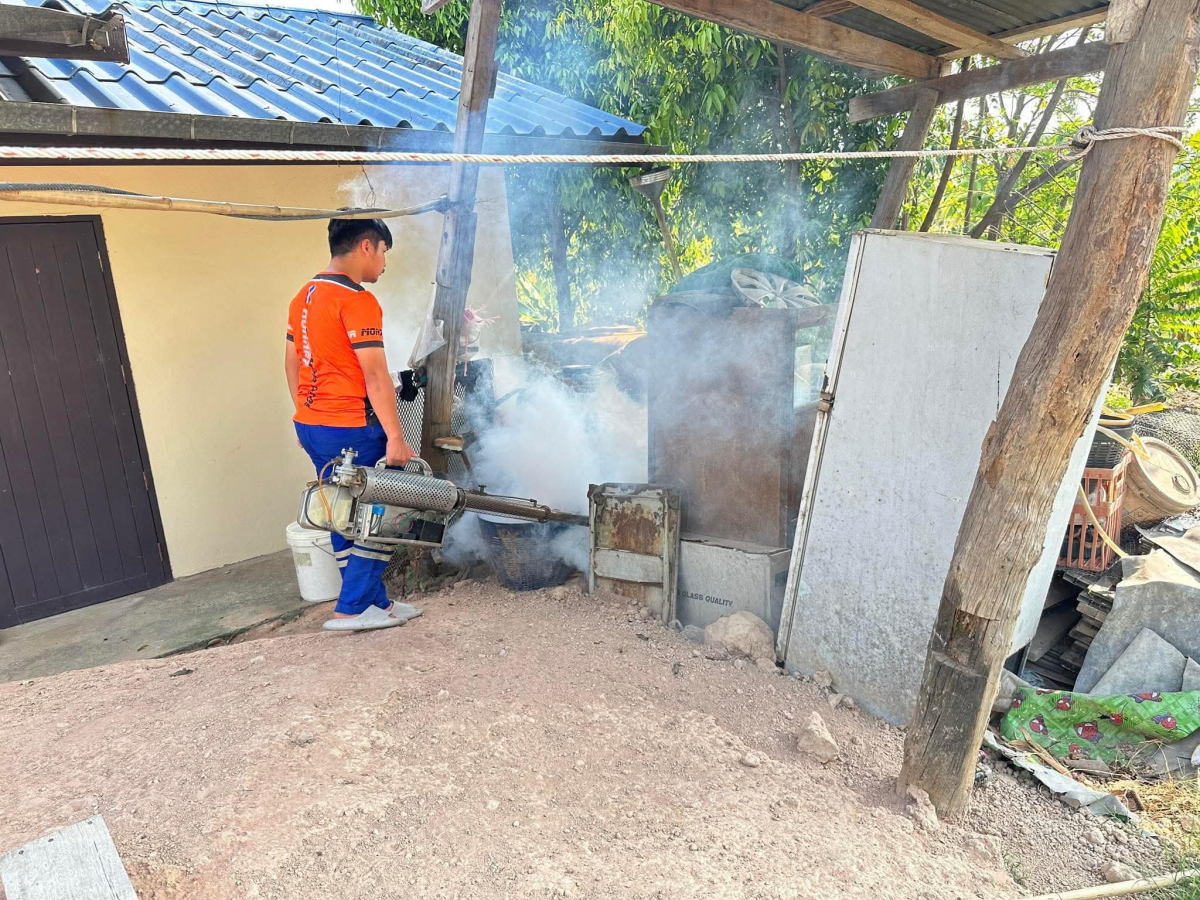 ฉีดพ่นหมอกควันป้องกันและควบคุมโรคไข้เลือดออก ประจำปี 2568 ครั้งที่ 2 