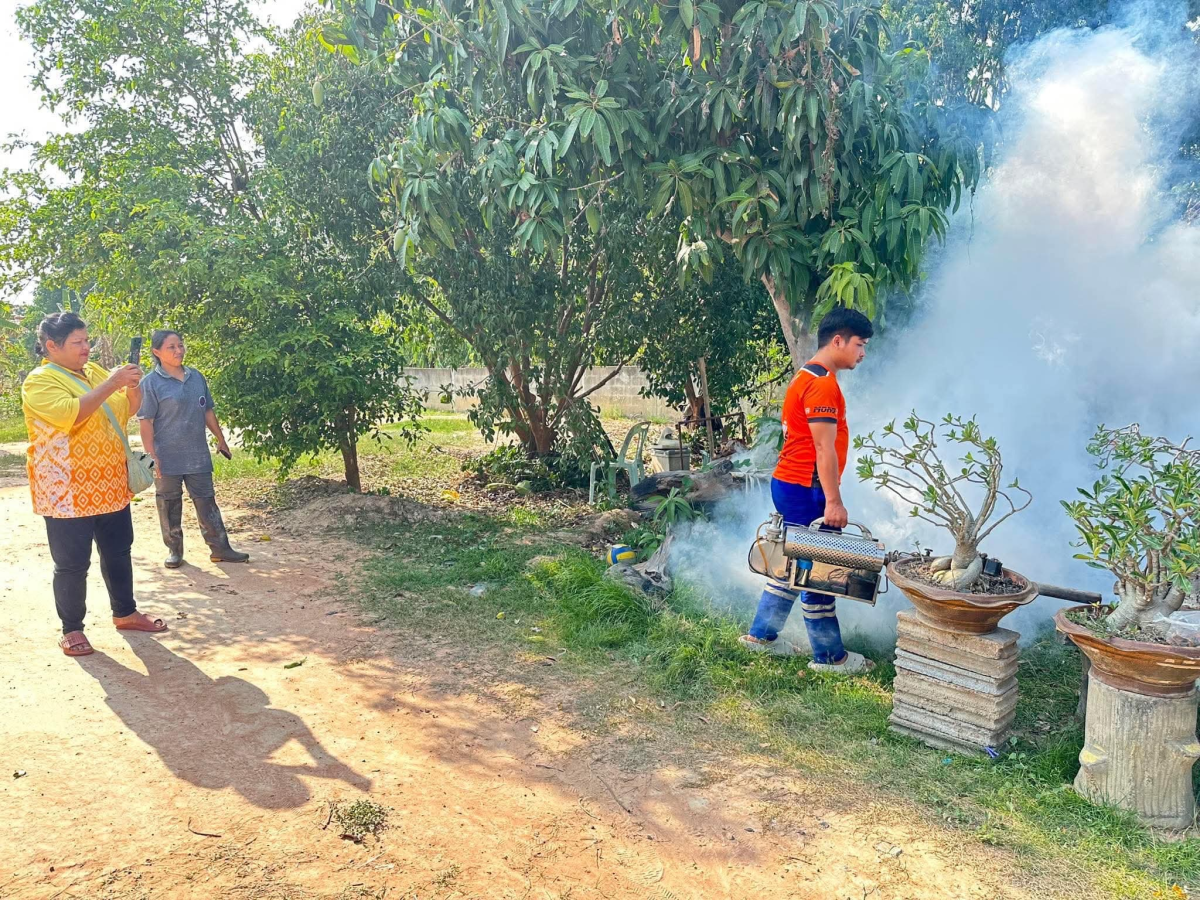 ฉีดพ่นหมอกควันป้องกันและควบคุมโรคไข้เลือดออก ประจำปี 2568 ครั้งที่ 2 
