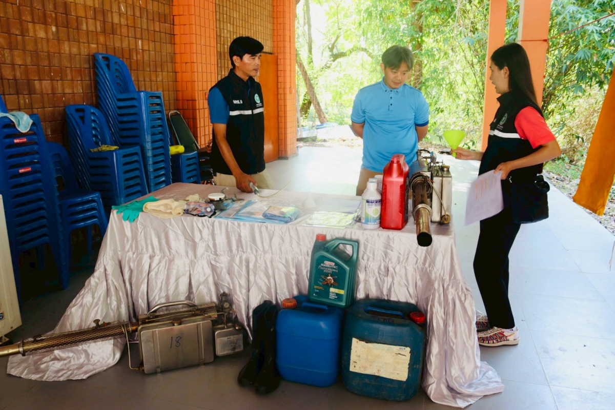 ร่วมต้อนรับคณะกรรมการตรวจประเมิน โครงการโคราชเมืองสะอาดปลอดลูกน้ำยุงลายแบบยั่งยืน จังหวัดนครราชสีมา ปี 2568 (คณะที่ 2)