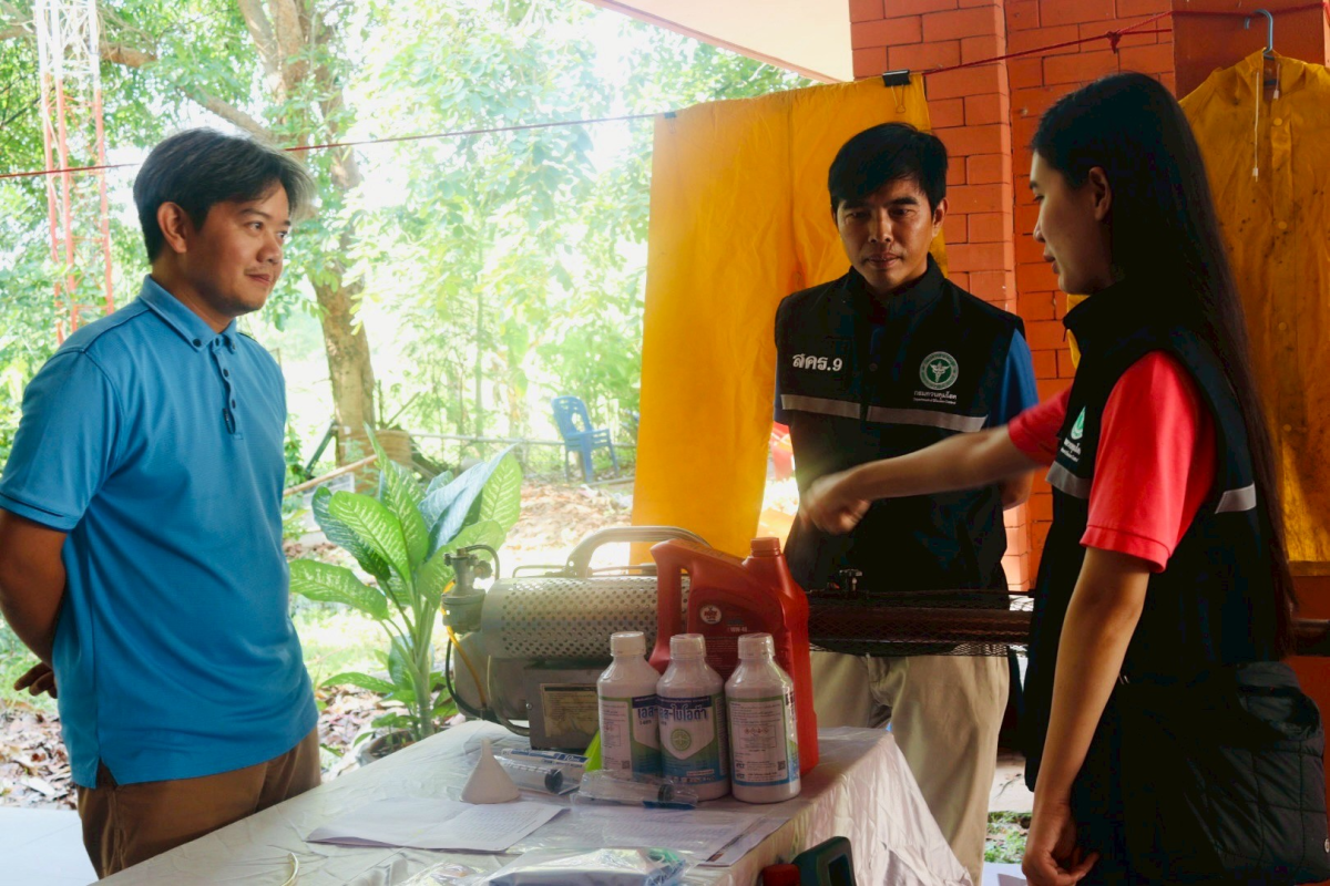 ร่วมต้อนรับคณะกรรมการตรวจประเมิน โครงการโคราชเมืองสะอาดปลอดลูกน้ำยุงลายแบบยั่งยืน จังหวัดนครราชสีมา ปี 2568 (คณะที่ 2)