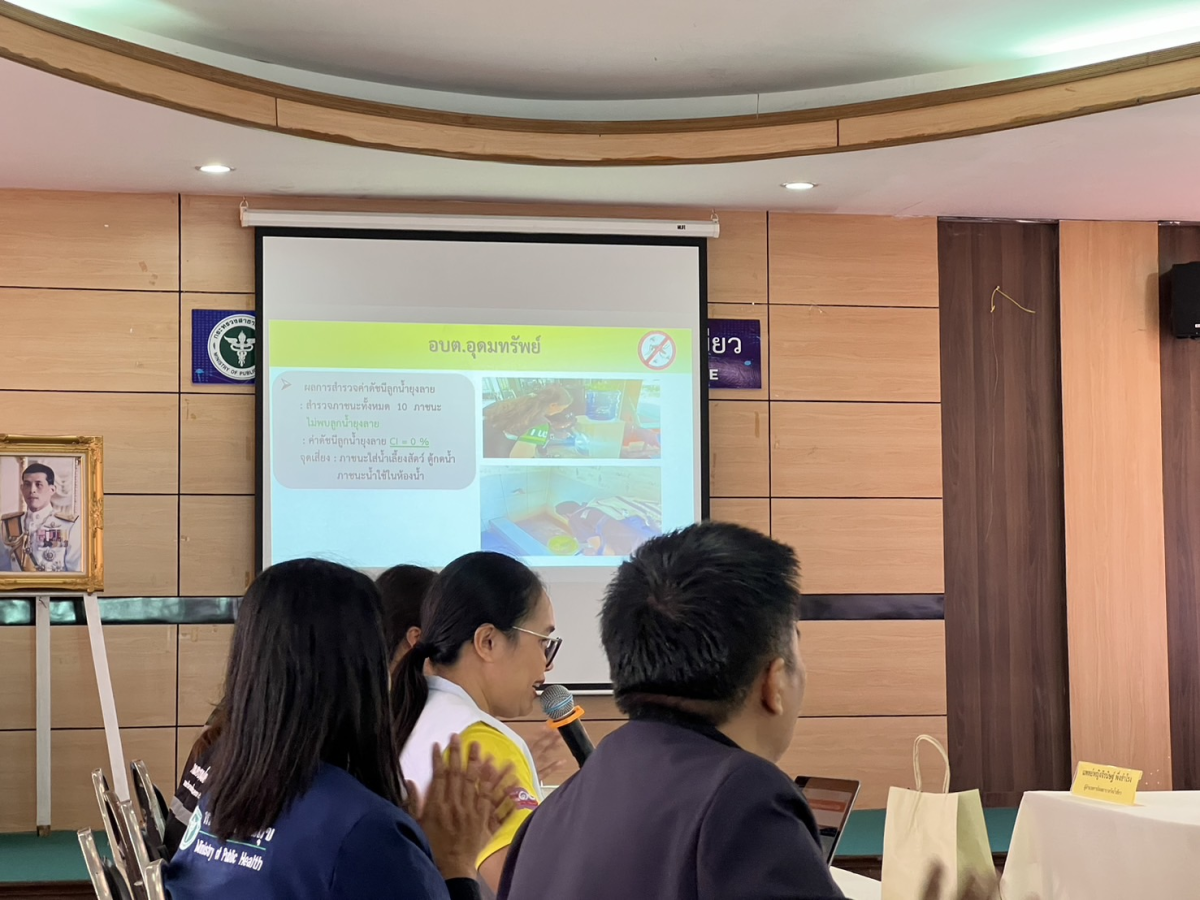 ร่วมต้อนรับคณะกรรมการตรวจประเมิน โครงการโคราชเมืองสะอาดปลอดลูกน้ำยุงลายแบบยั่งยืน จังหวัดนครราชสีมา ปี 2568 (คณะที่ 2)