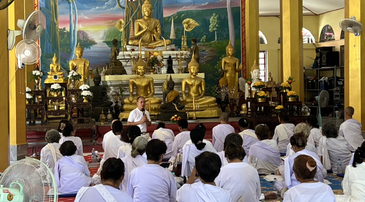 โครงการปฏิบัติธรรมอุโบสถศีลสัญจรตำบลอุดมทรัพย์ ประจำปี 2568 วัดคำช้อย(บะใหญ่)