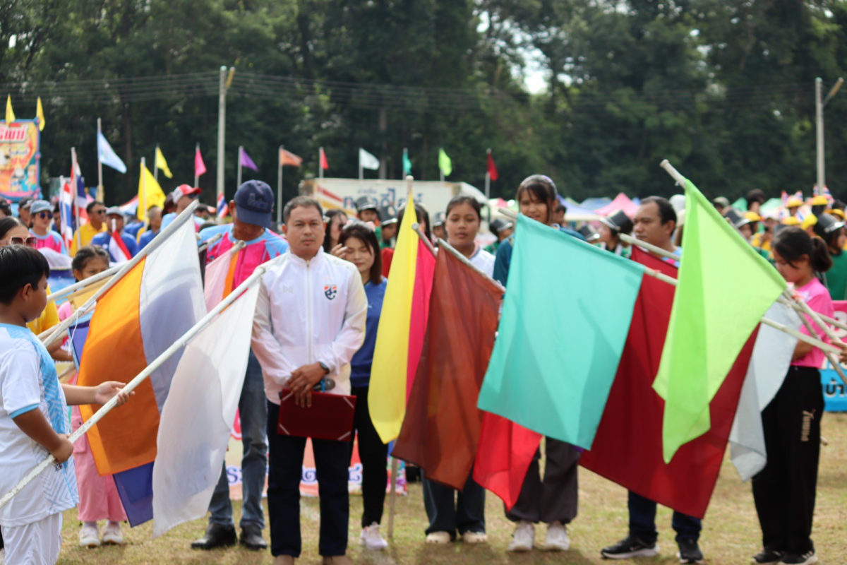 พิธีเปิดการจัดการแข่งขันกีฬาตำบลอุดมทรัพย์ ครั้งที่ 42 ประจำปี 2568