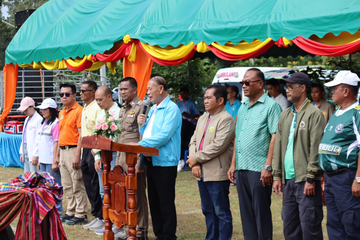 พิธีเปิดการจัดการแข่งขันกีฬาตำบลอุดมทรัพย์ ครั้งที่ 42 ประจำปี 2568