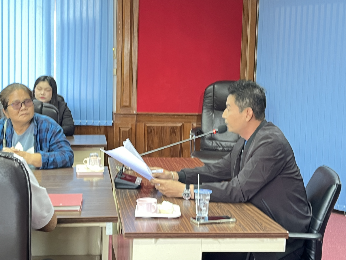 ประชุมชี้แจงผลอุธรณ์กลิ่นมูลสุกร บ้านโนนสง่า ม.13