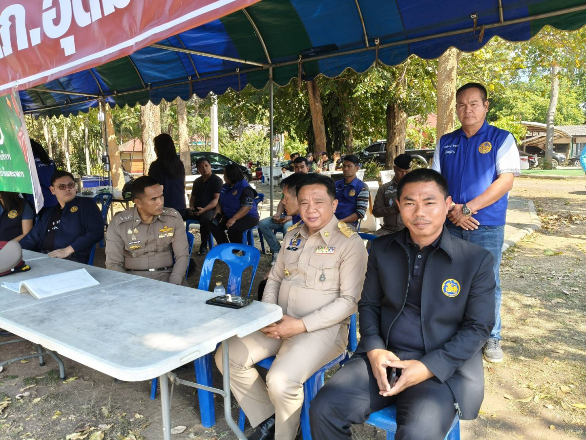  นายอำเภอวังน้ำเขียวลงพื้นที่ตรวจเยี่ยมให้กำลังใจผู้ปฏิบัติงาน ณ จุดตรวจ/จุดบริการประชาชน เทศกาลปีใหม่ พ.ศ.2569