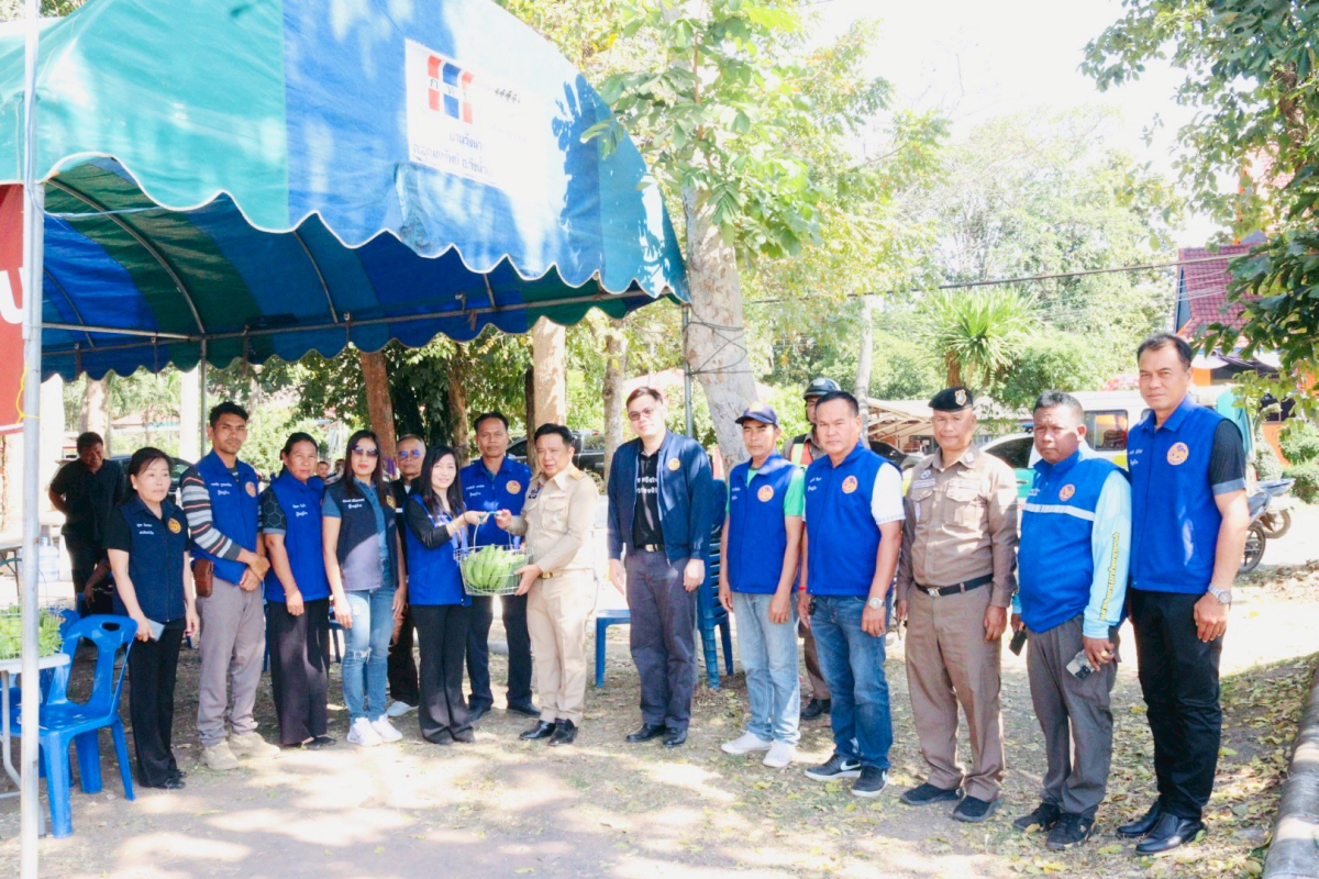  นายอำเภอวังน้ำเขียวลงพื้นที่ตรวจเยี่ยมให้กำลังใจผู้ปฏิบัติงาน ณ จุดตรวจ/จุดบริการประชาชน เทศกาลปีใหม่ พ.ศ.2569