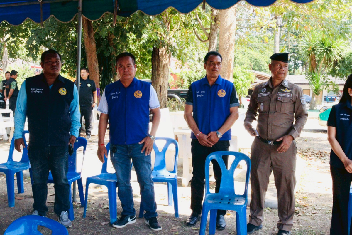  นายอำเภอวังน้ำเขียวลงพื้นที่ตรวจเยี่ยมให้กำลังใจผู้ปฏิบัติงาน ณ จุดตรวจ/จุดบริการประชาชน เทศกาลปีใหม่ พ.ศ.2569