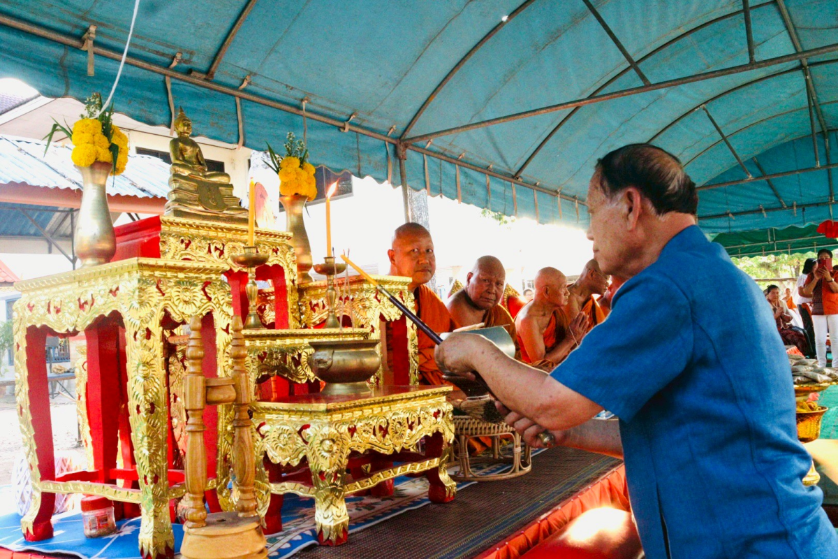 โครงการจัดงานสืบสานประเพณีบายศรี สู่ขวัญข้าว /รับขวัญต้นกล้าวัฒนธรรม (ผู้มีบุญเกิดใหม่) และร่วมกิจกรรมเวียนเทียนในวันมาฆะบูชา