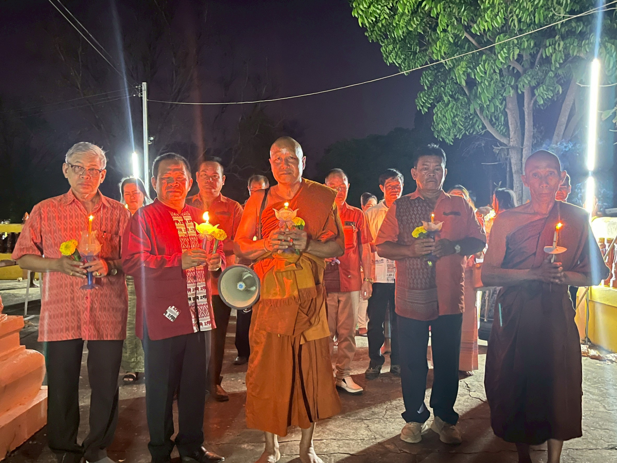 โครงการจัดงานสืบสานประเพณีบายศรี สู่ขวัญข้าว /รับขวัญต้นกล้าวัฒนธรรม (ผู้มีบุญเกิดใหม่) และร่วมกิจกรรมเวียนเทียนในวันมาฆะบูชา
