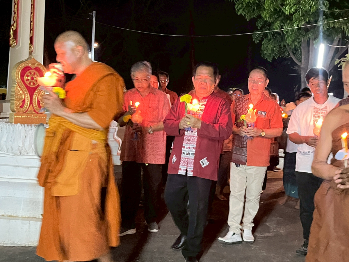 โครงการจัดงานสืบสานประเพณีบายศรี สู่ขวัญข้าว /รับขวัญต้นกล้าวัฒนธรรม (ผู้มีบุญเกิดใหม่) และร่วมกิจกรรมเวียนเทียนในวันมาฆะบูชา