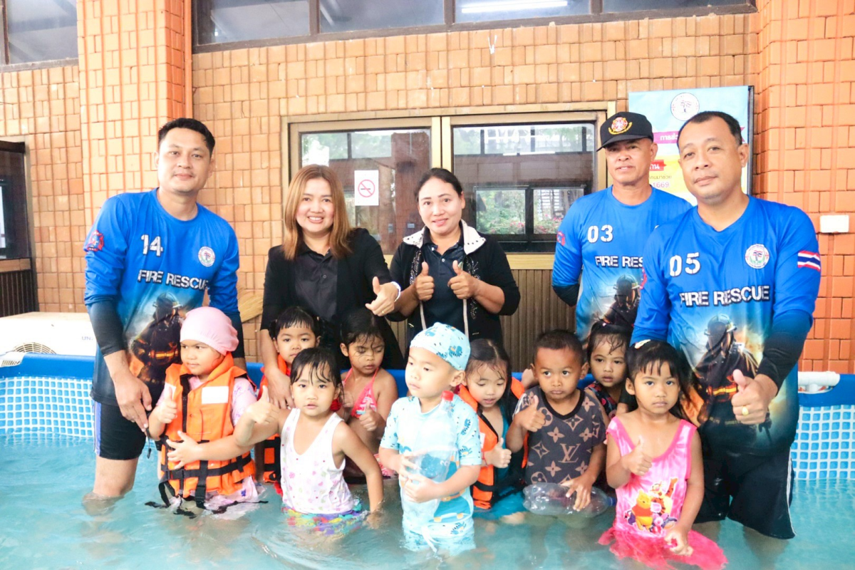 พิธีเปิดโครงการเฝ้าระวังป้องกันเด็กจมน้ำ ศูนย์พัฒนาเด็กเล็กในตำบลอุดมทรัพย์ ประจำปีงบประมาณ พ.ศ. 2569