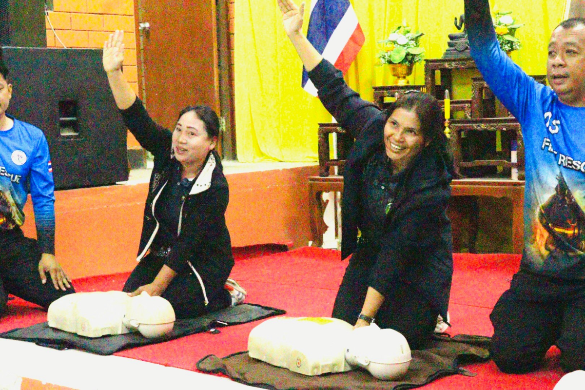 พิธีเปิดโครงการเฝ้าระวังป้องกันเด็กจมน้ำ ศูนย์พัฒนาเด็กเล็กในตำบลอุดมทรัพย์ ประจำปีงบประมาณ พ.ศ. 2569