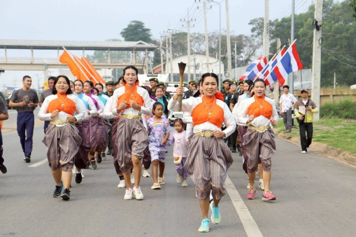 พิธีวิ่งคบไฟเพื่อนำไปประกอบพิธีเปิดงานย่าโม พ.ศ. 2569