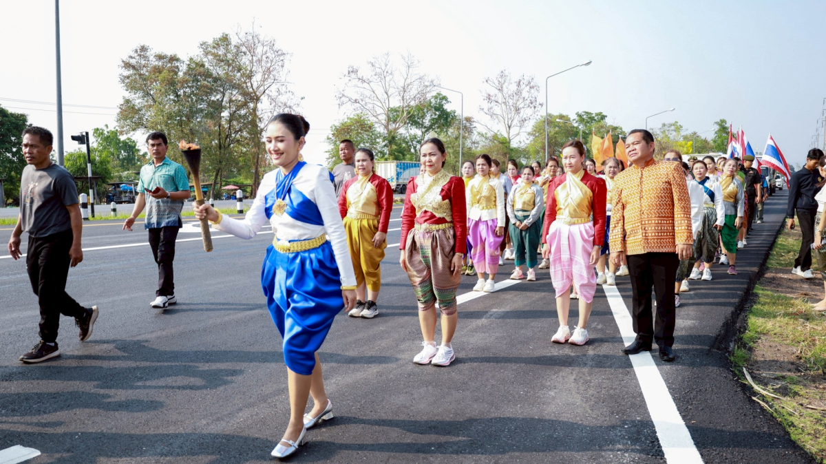 พิธีวิ่งคบไฟเพื่อนำไปประกอบพิธีเปิดงานย่าโม พ.ศ. 2569